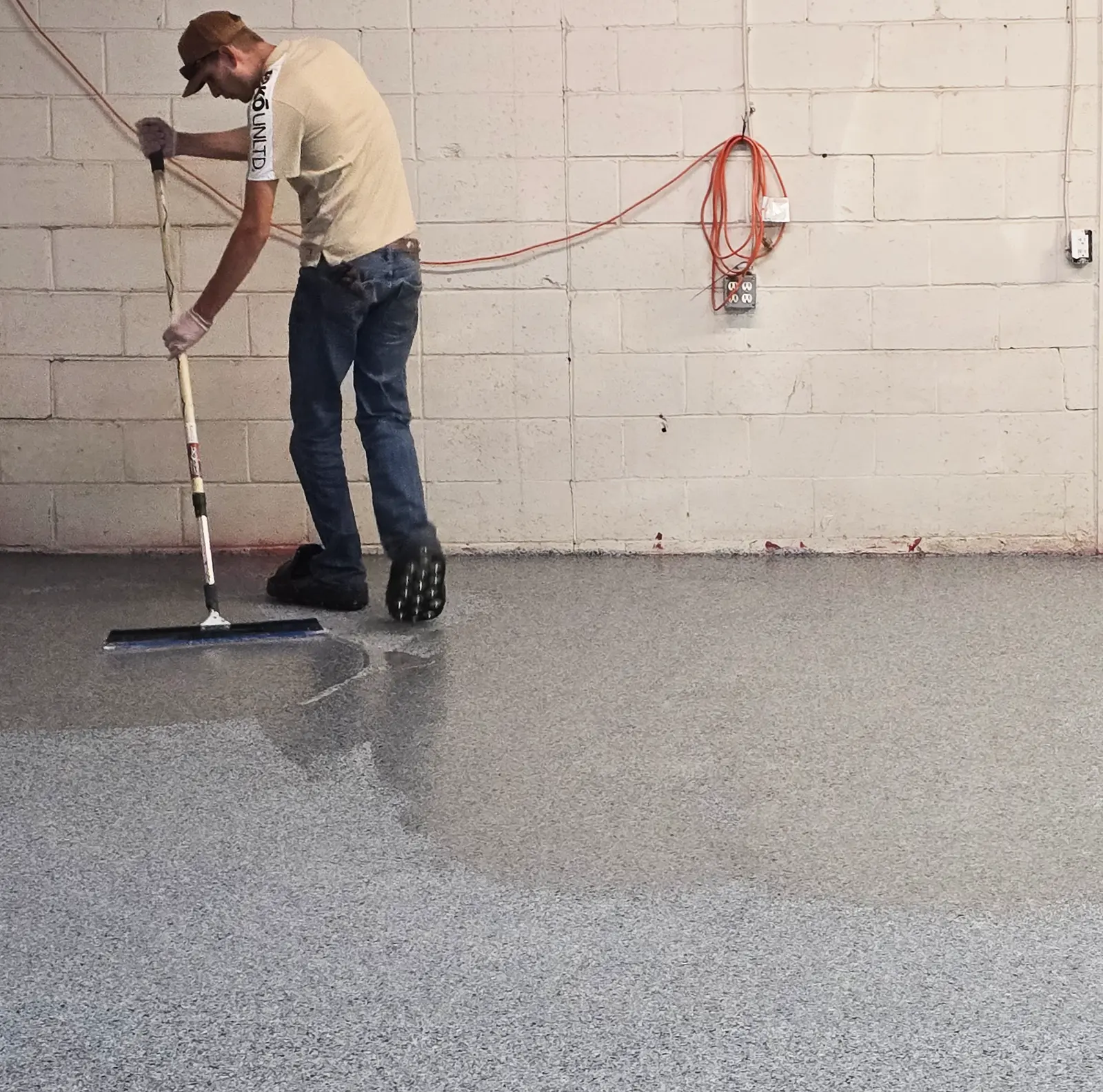 Equipment used for epoxy floor prep